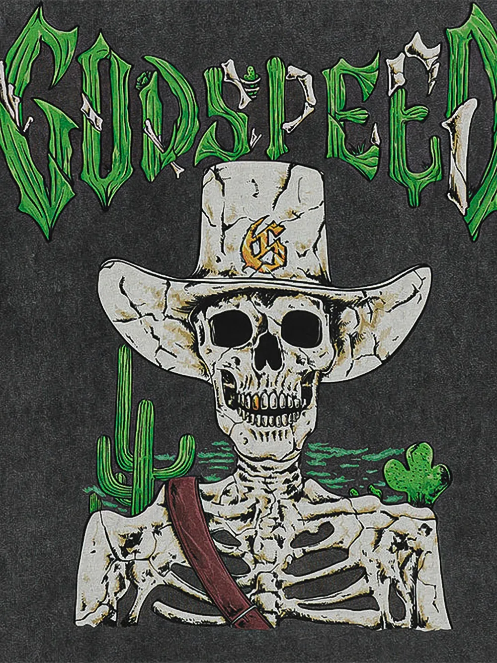 GODSPEED Goldie graphic-print T-shirt Grijs