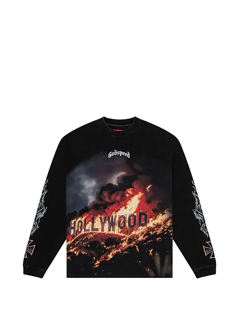 GODSPEED Hollywood Inferno T-shirt - Schwarz