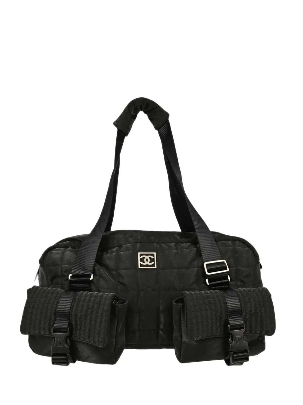 CHANEL Pre-Owned 2005-2006 Choco Bar Sport Line travel bag in Black