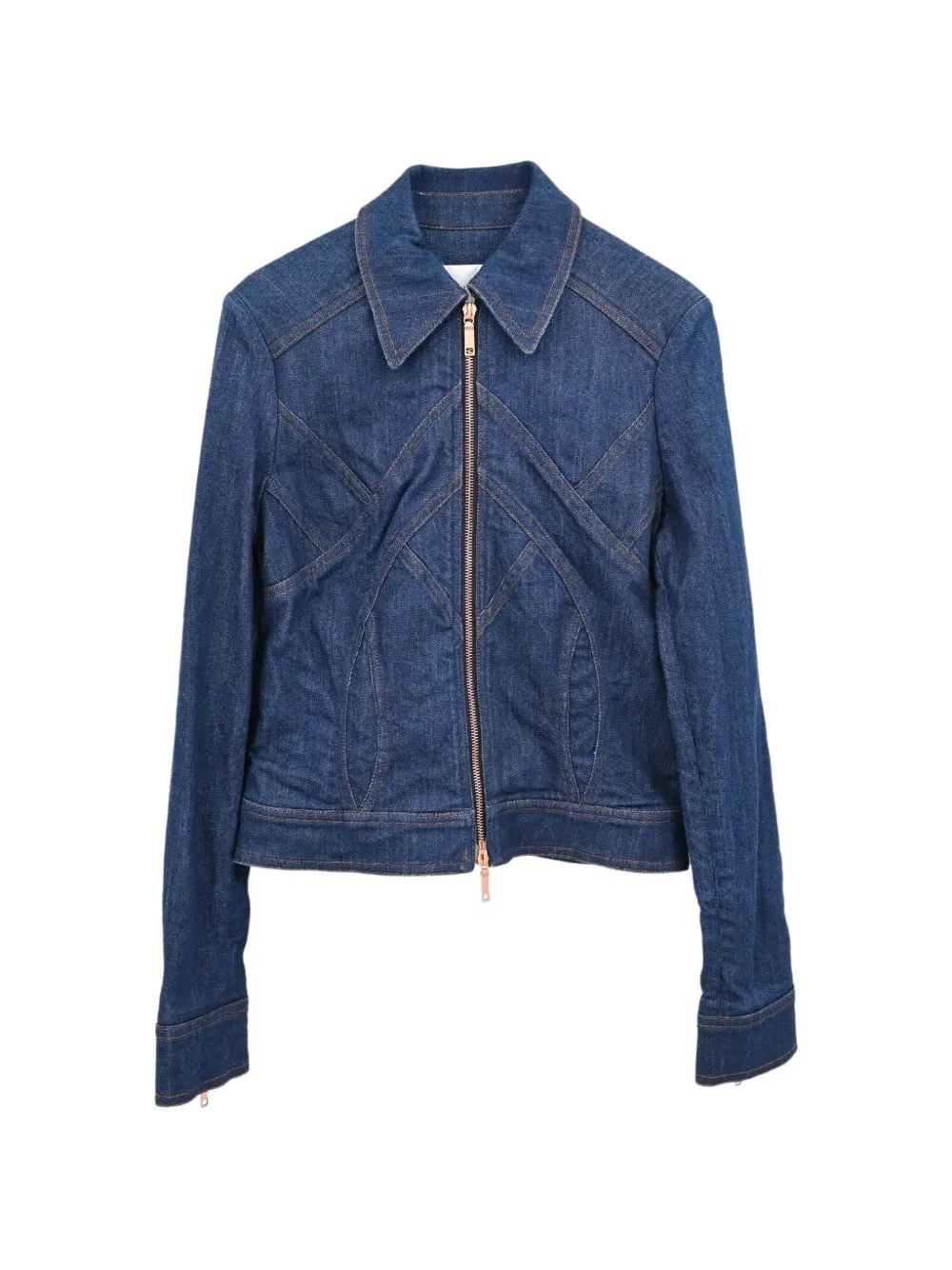 Celine Pre-Owned zip-up denim jacket - Blau
