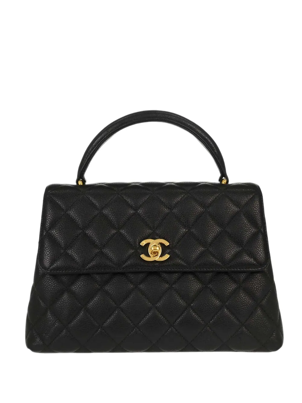 CHANEL Pre-Owned 1996-1997 Kelly quilted tote bag - Black