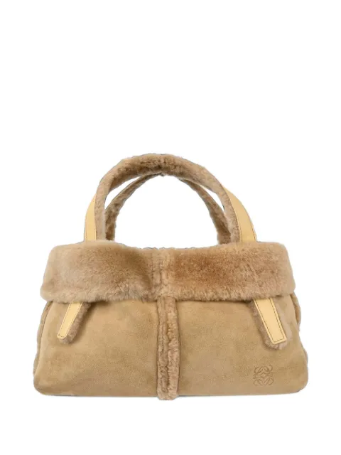 Loewe Pre-Owned 2000s Anagram shearling tote bag