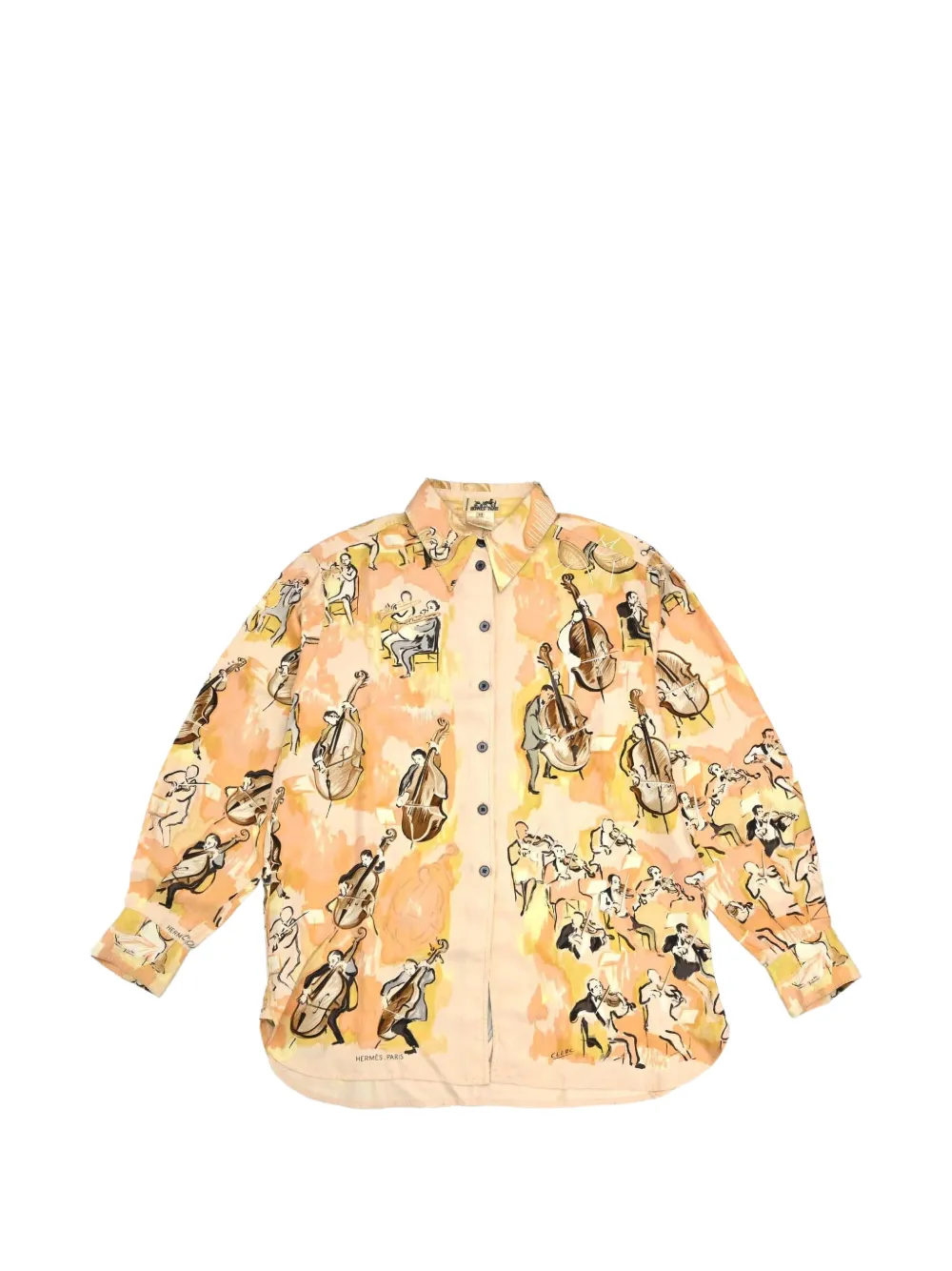 Hermès Pre-Owned Concerto print shirt - Rosa