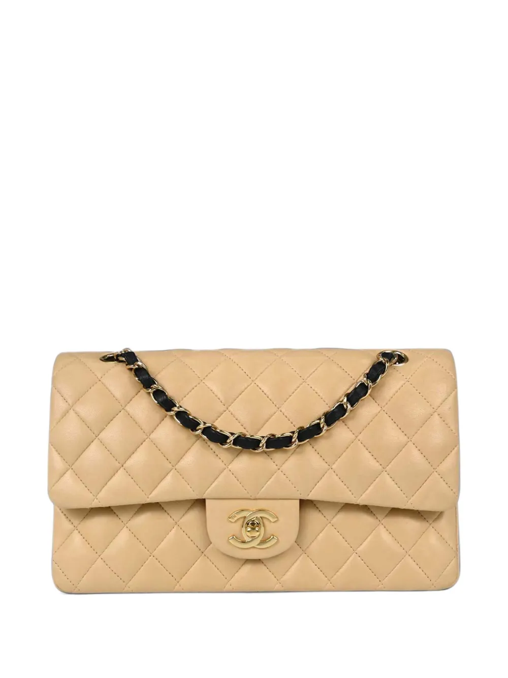 CHANEL Pre-Owned 2004-2005 medium Classic Double Flap shoulder bag - Nude