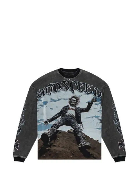 GODSPEED t-shirt Rocker à imprimé graphique et manches longues