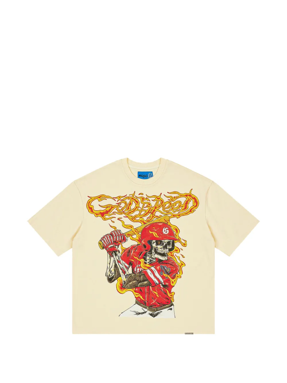 GODSPEED Slugger graphic-print T-shirt Beige