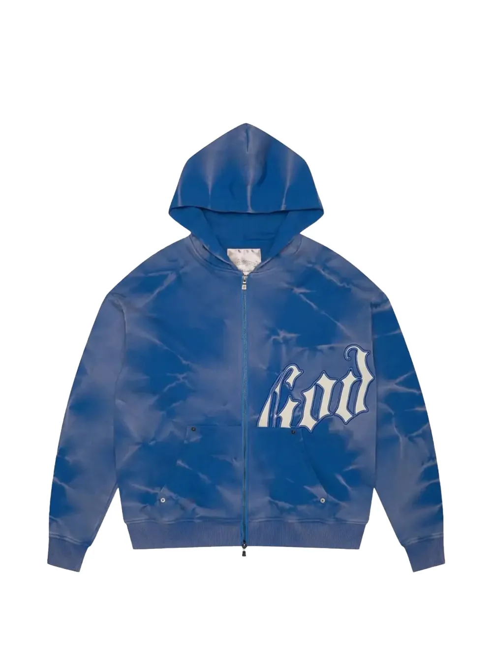 GODSPEED OG Logo tie-dye hoodie - Blu
