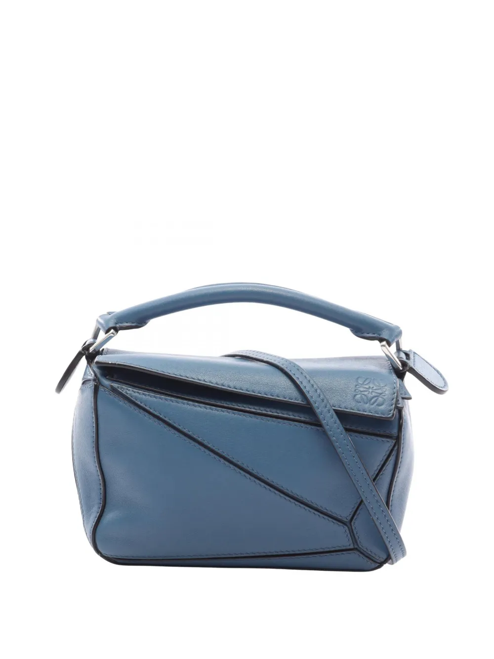 Loewe Pre-Owned 2015-2026 Mini Calfskin Puzzle satchel - Blau