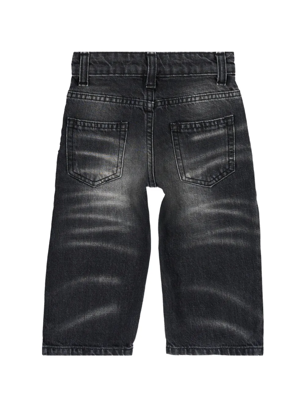 Just Cavalli Kids faded-effect jeans Zwart