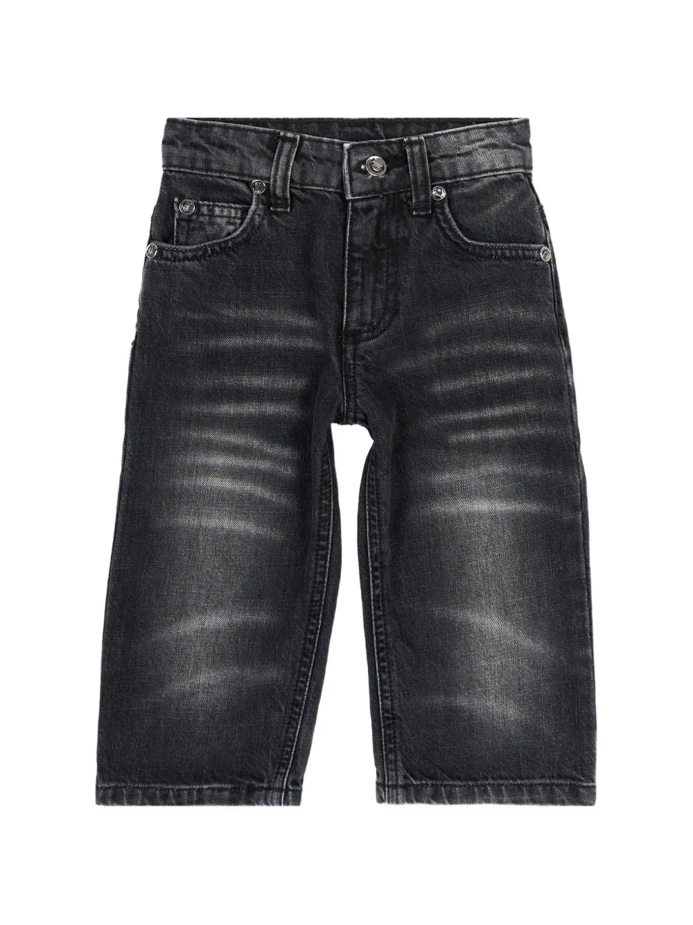 Just Cavalli Kids faded-effect jeans - Nero