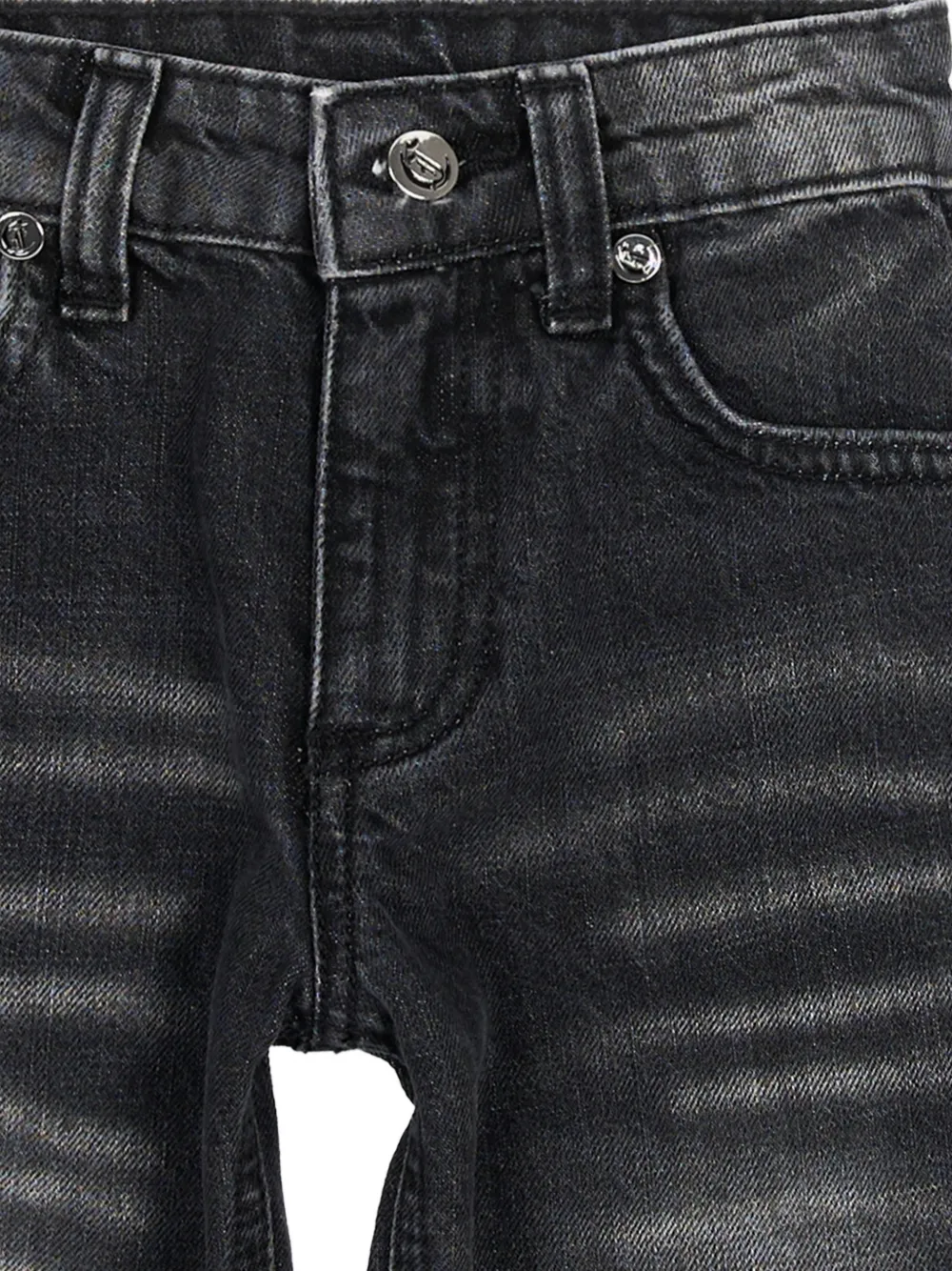 Just Cavalli Kids faded-effect jeans Zwart