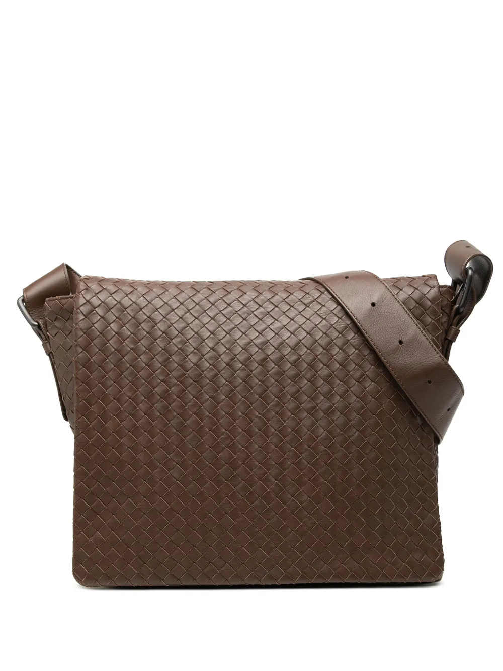 Bottega Veneta Pre-Owned 2012-2026 Nappa Intrecciato Messenger Bag crossbody bag - Brown