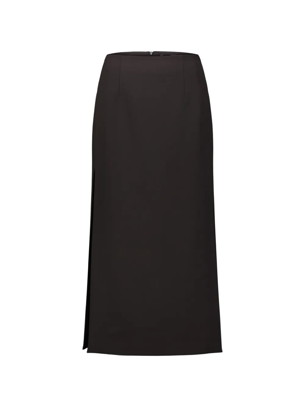 DRHOPE side-slit midi skirt - Schwarz