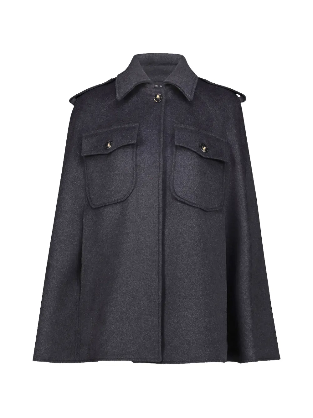 DRHOPE button-up wool cape - Grau