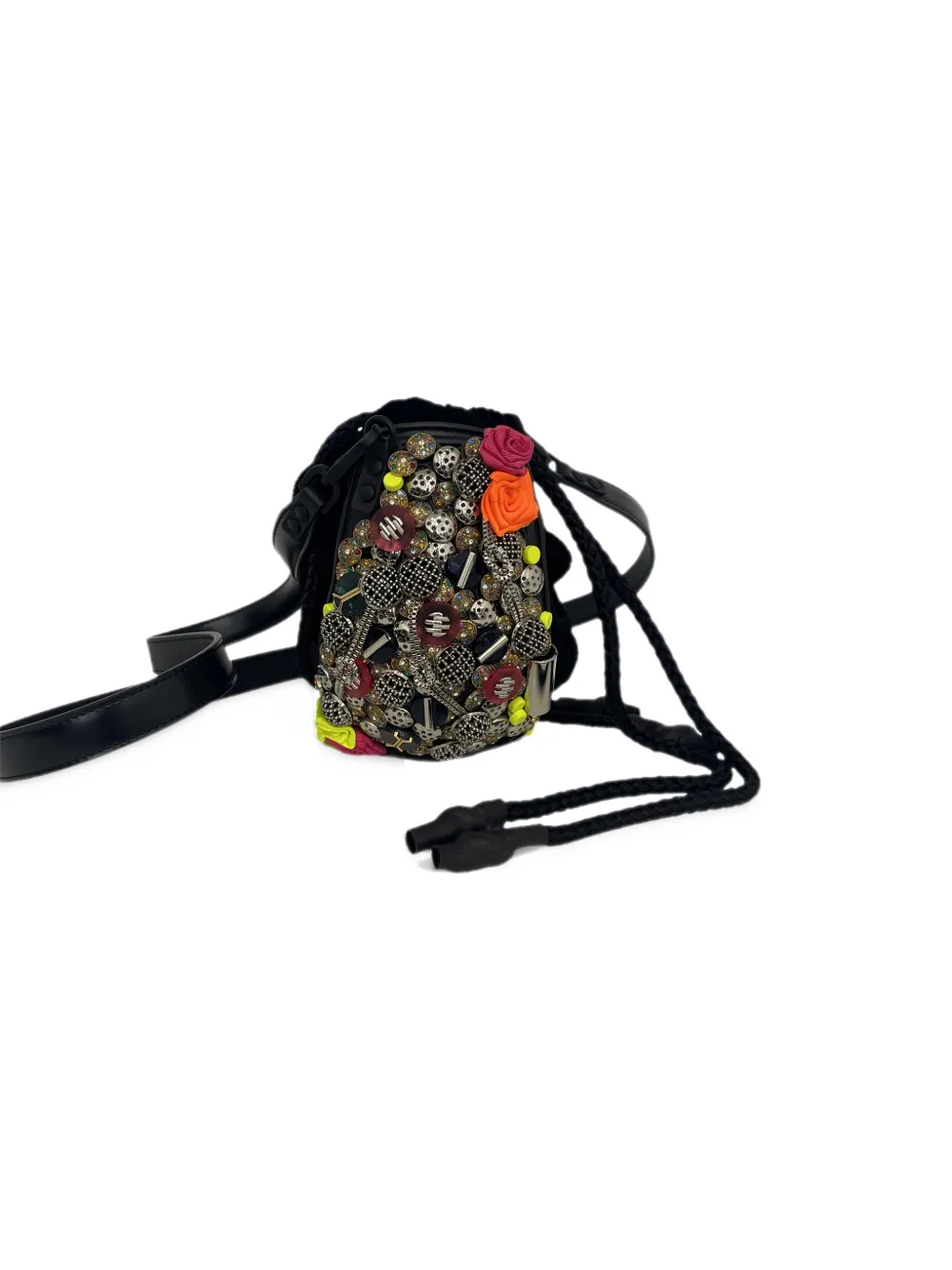 Innerraum embellished drawstring bucket bag Zwart