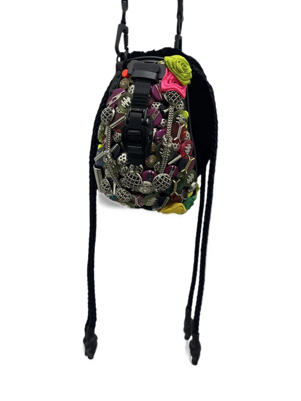 Innerraum embellished drawstring bucket bag Zwart