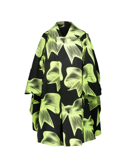 Comme Des Garçons bow-print oversized coat