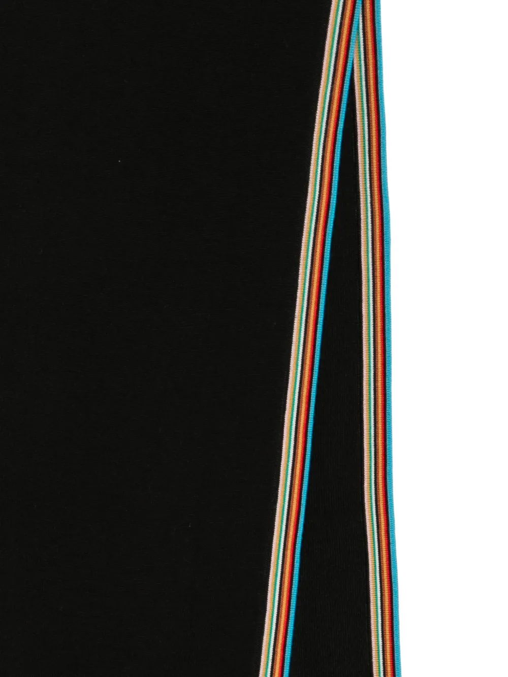Paul Smith Signature Stripe trim scarf Zwart