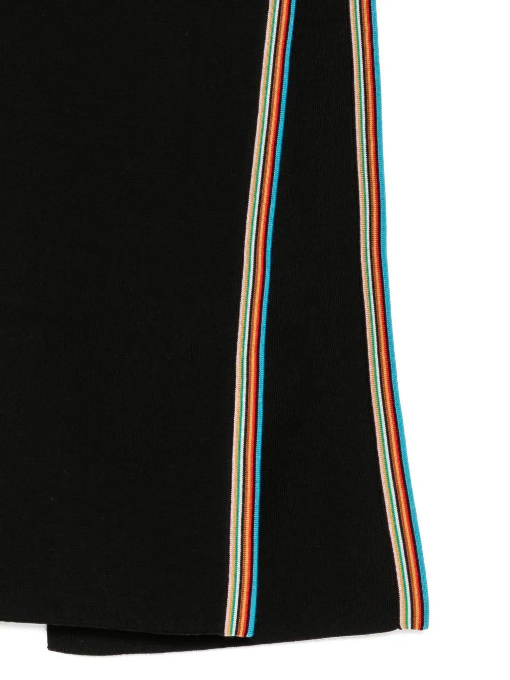 Paul Smith Signature Stripe trim scarf Zwart