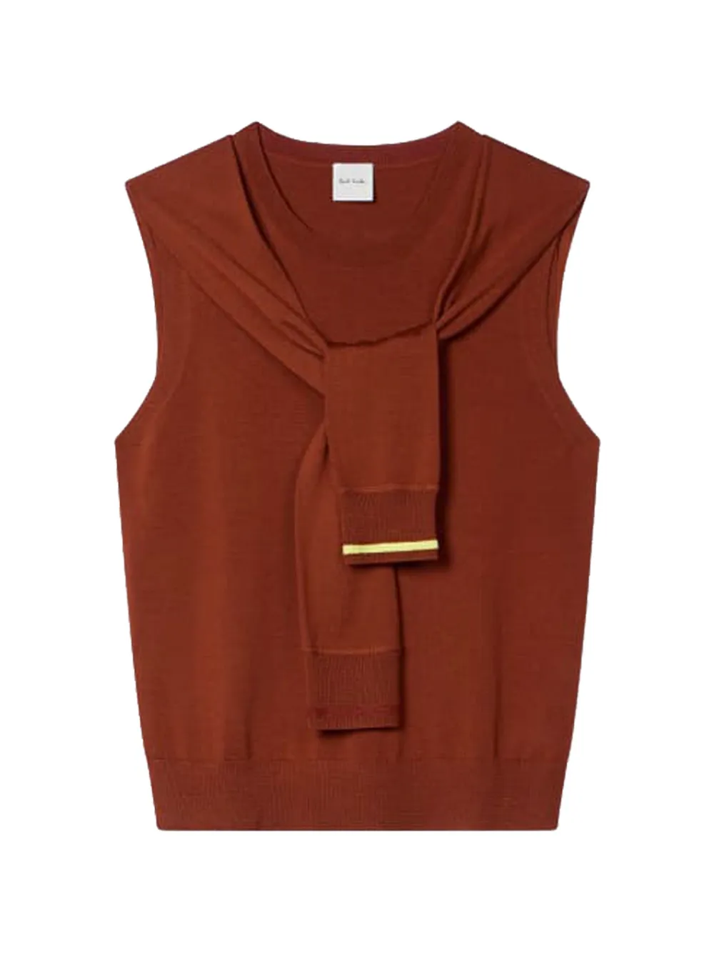 Paul Smith brown merino-wool blend knitted vest - Braun
