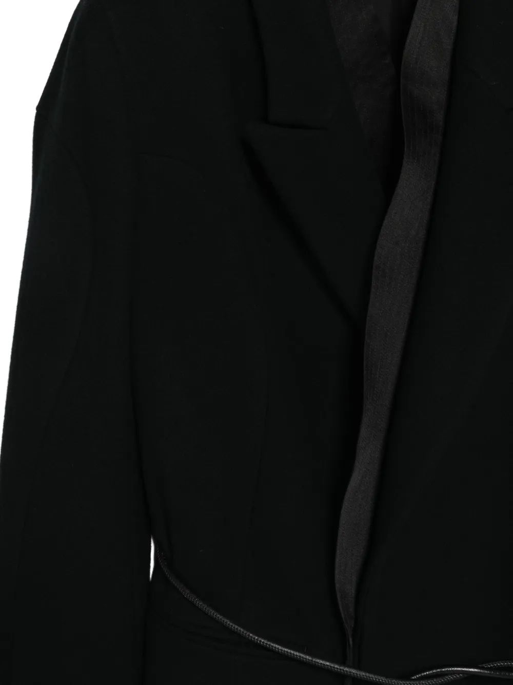 Undercover belted layered coat Zwart