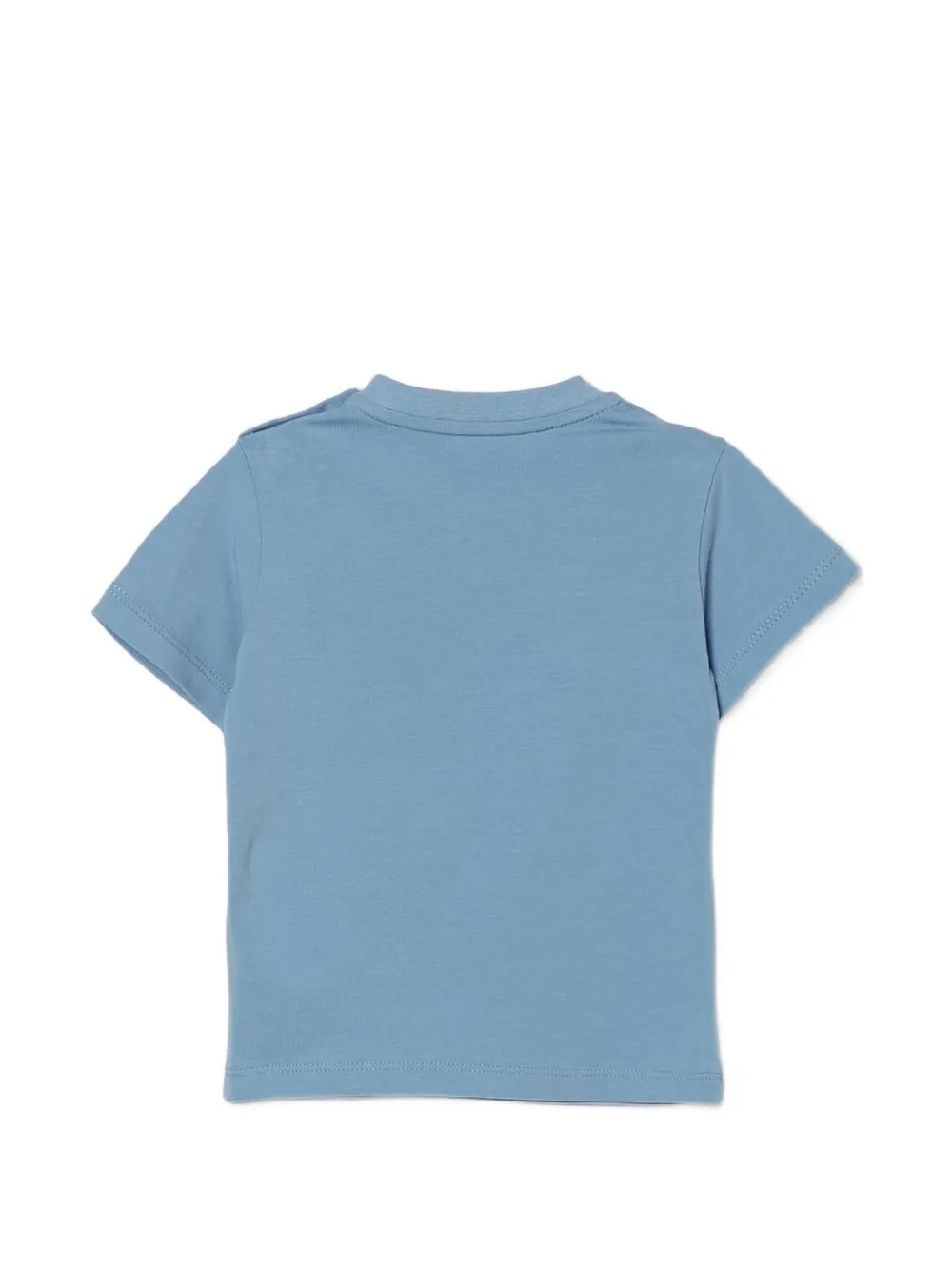 Moncler Enfant logo-print button-shoulder T-shirt Blauw