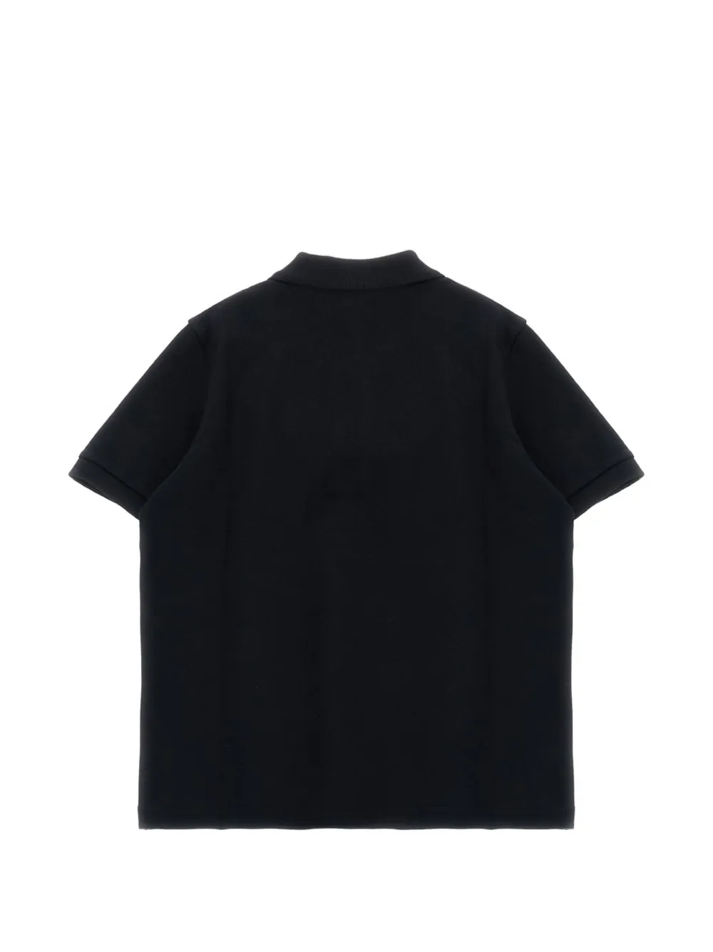 Moncler Enfant logo-print piqué polo shirt Zwart
