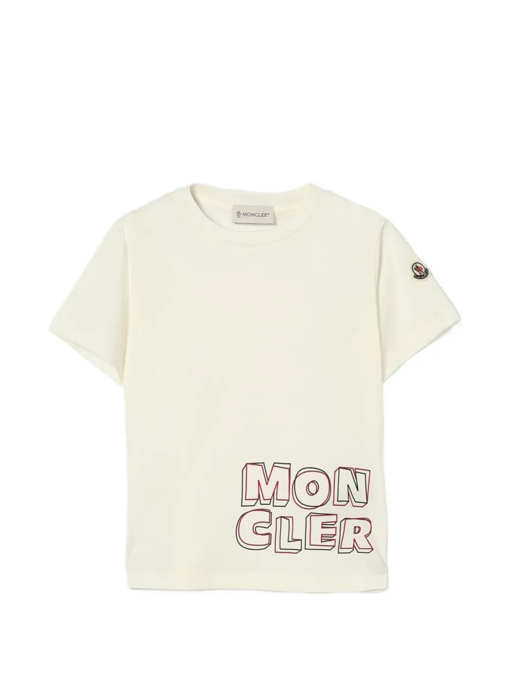 Moncler Enfant logo-print T-shirt Wit