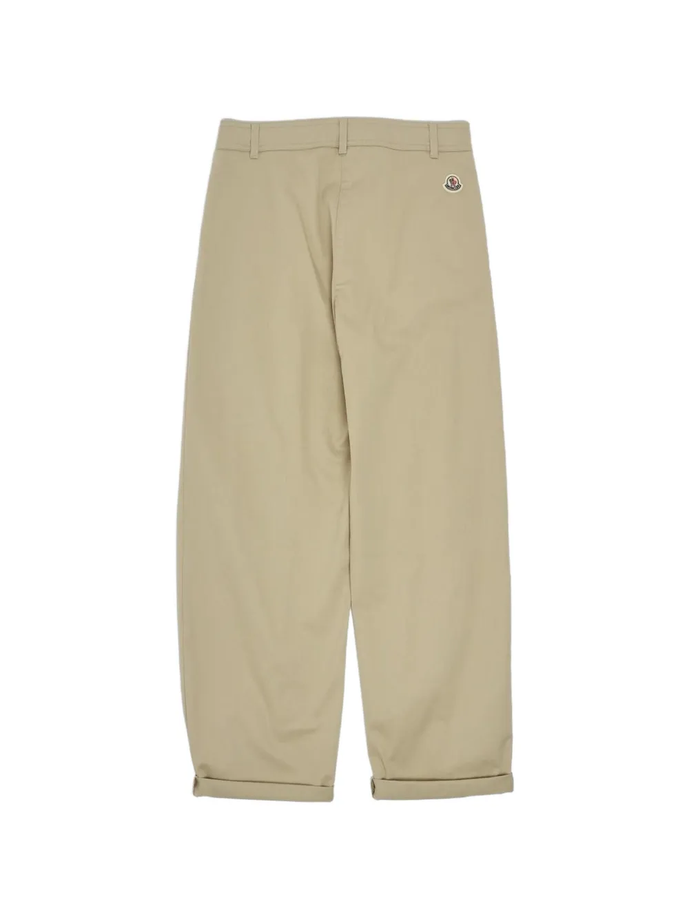 Moncler Enfant pleated-detail cotton chinos Beige