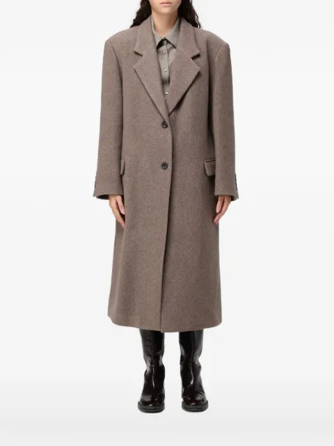 Eleh single-breasted notch-lapel oversized coat