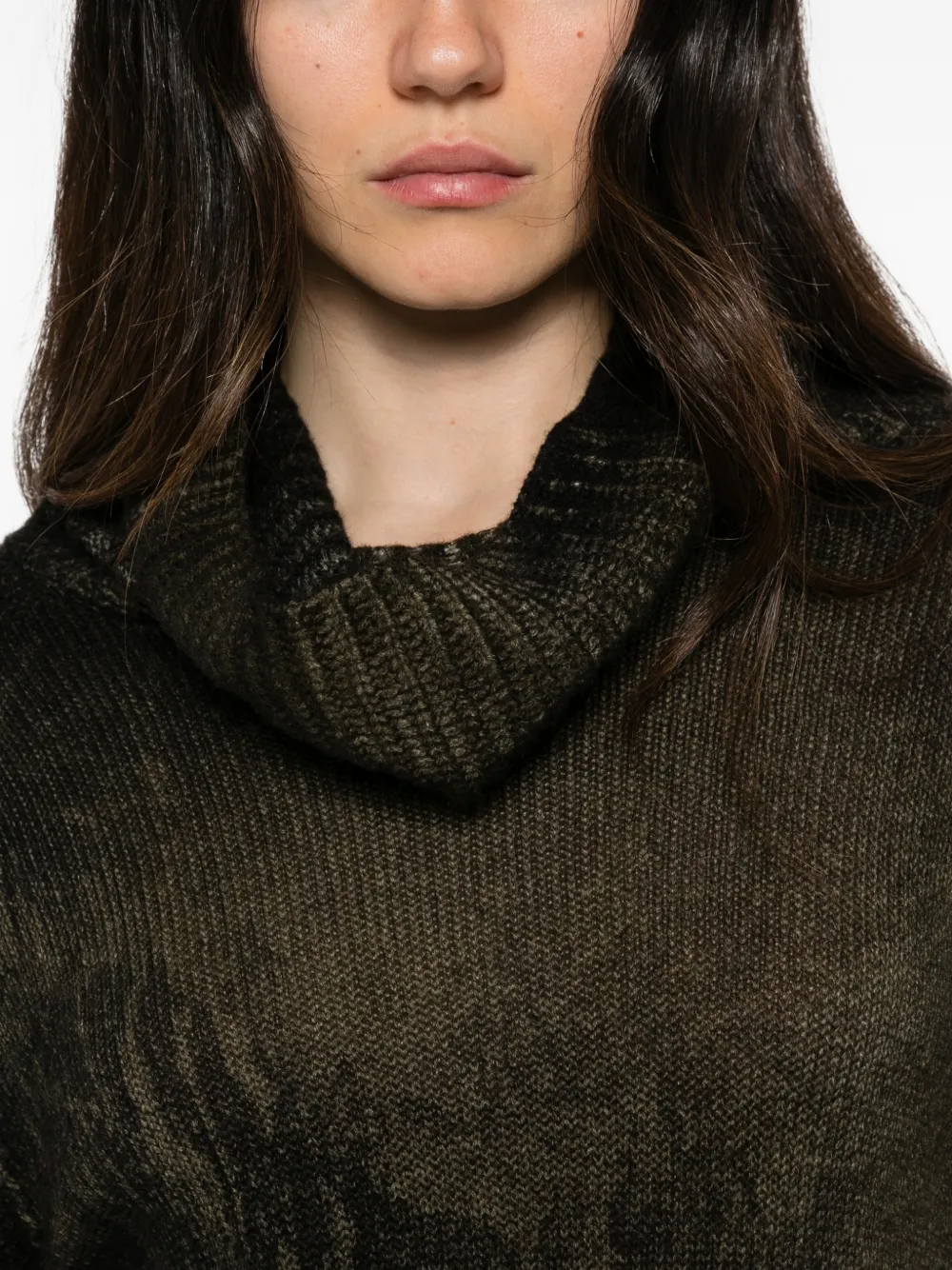 Avant Toi cowl-neck sweater Groen