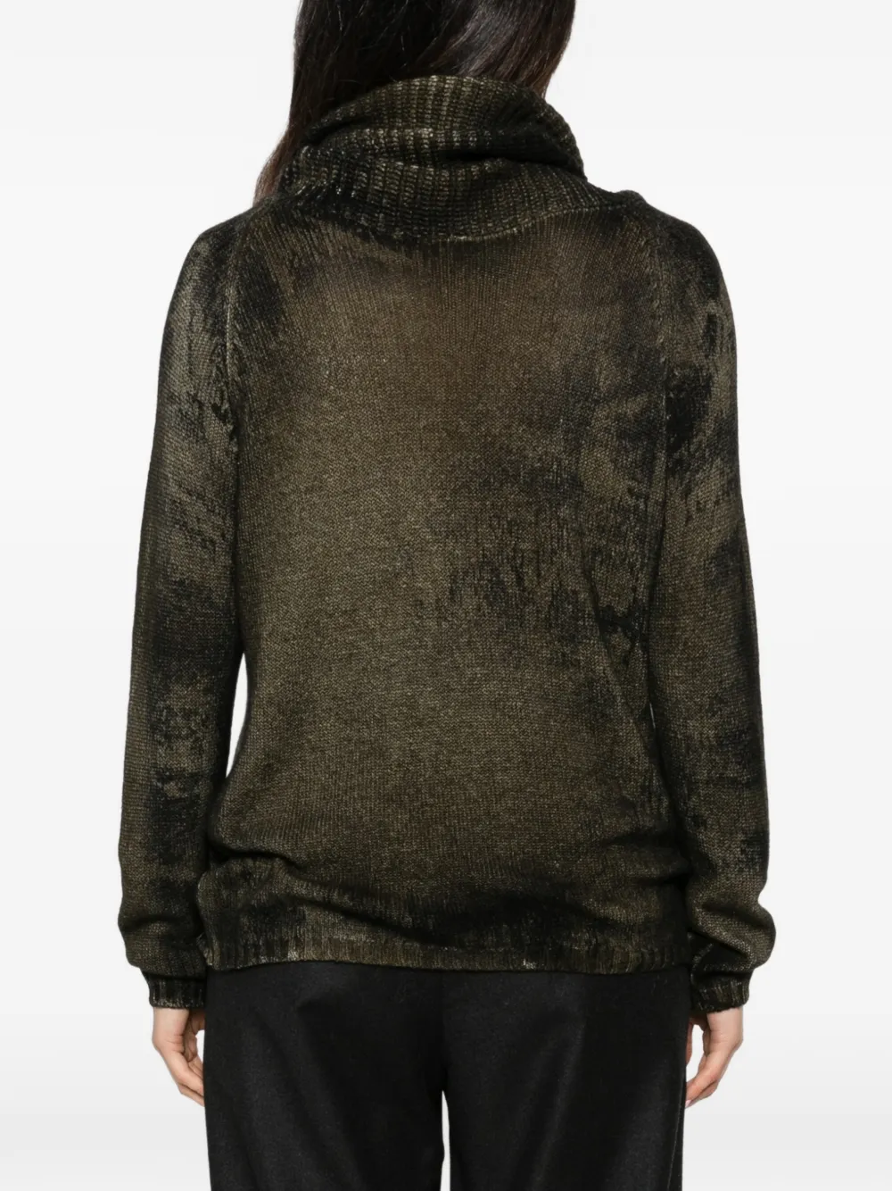 Avant Toi cowl-neck sweater Groen