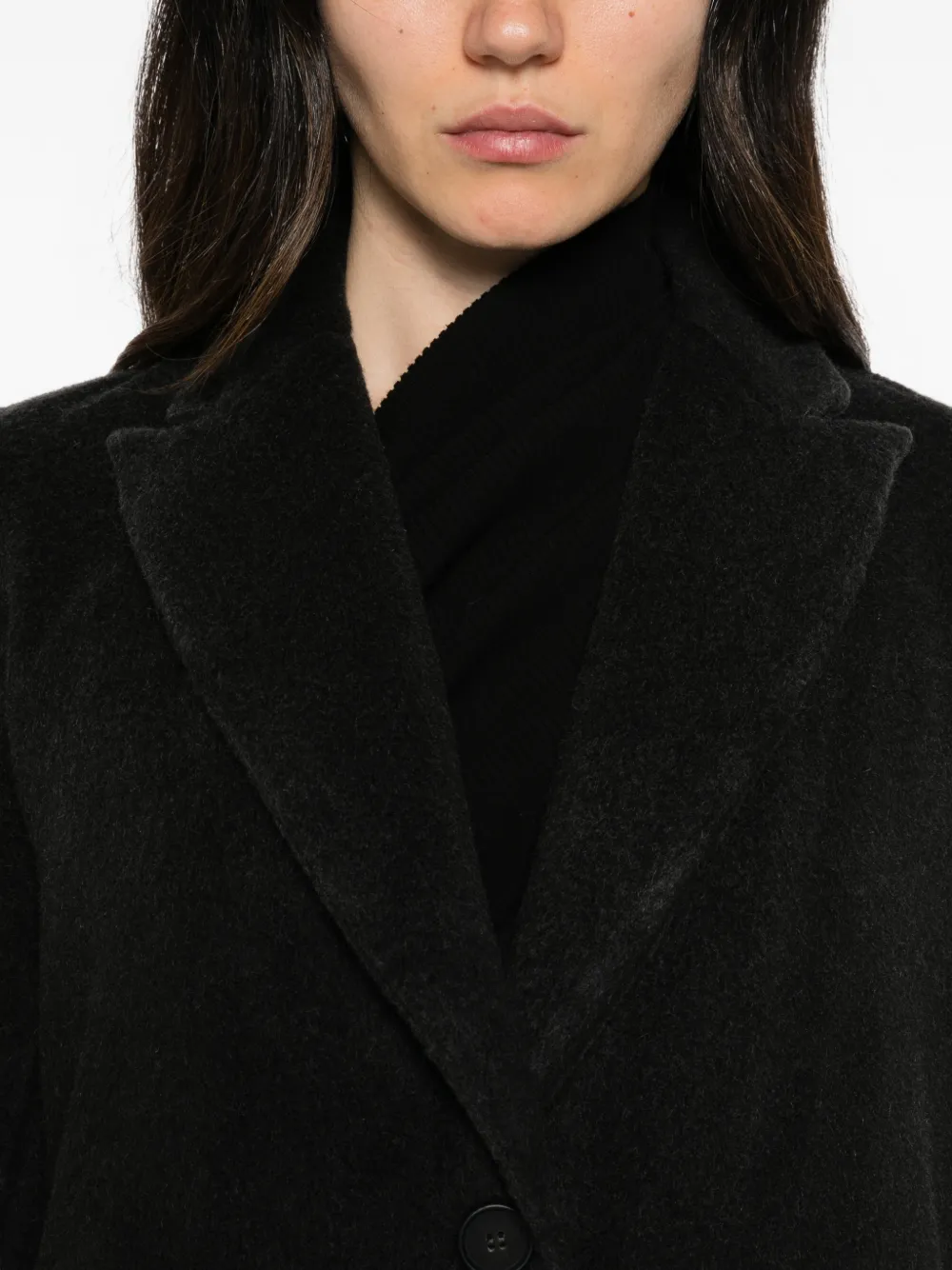 Avant Toi single-breasted notched-lapels coat Grijs