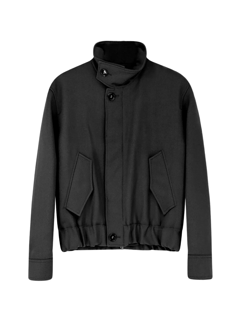 AMI Paris Grey wool padded Harrington jacket - Grigio