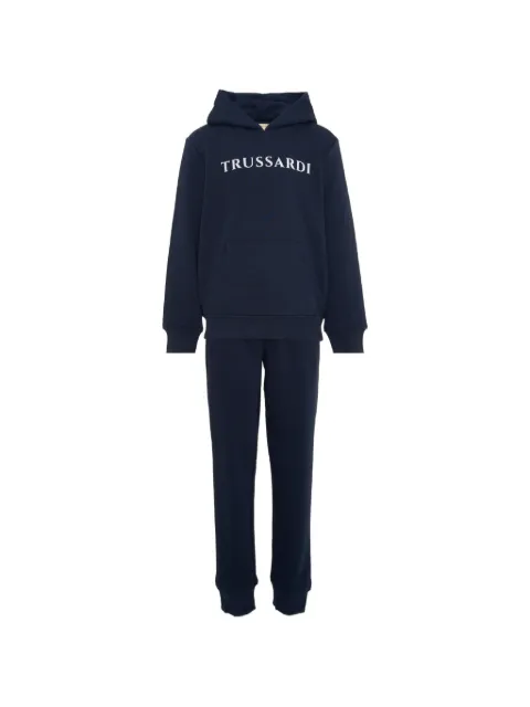 TRUSSARDI JUNIOR logo-print cotton-blend tracksuit
