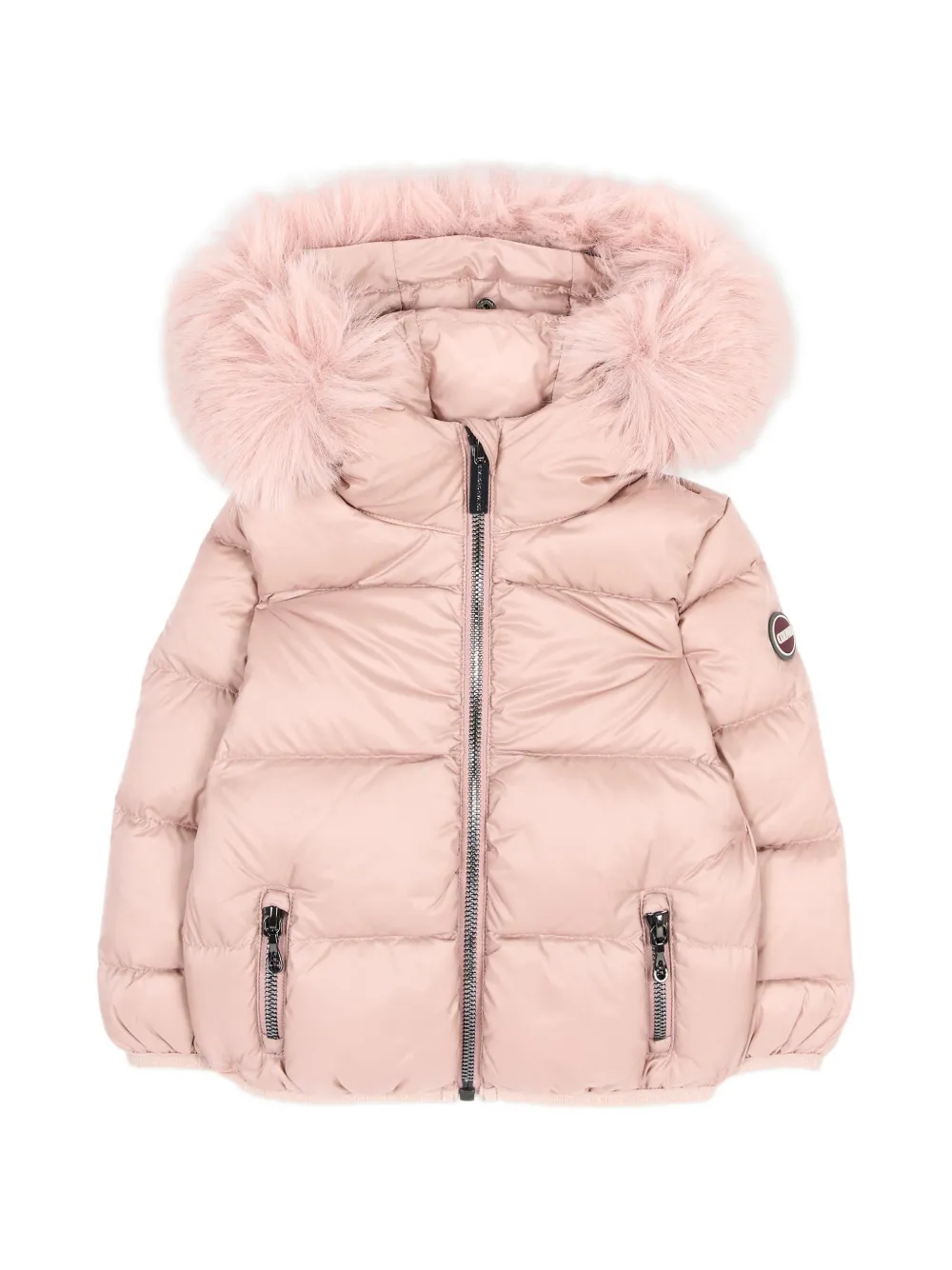 Colmar Kids Piumino con rifiniturain pelliccia - Rosa