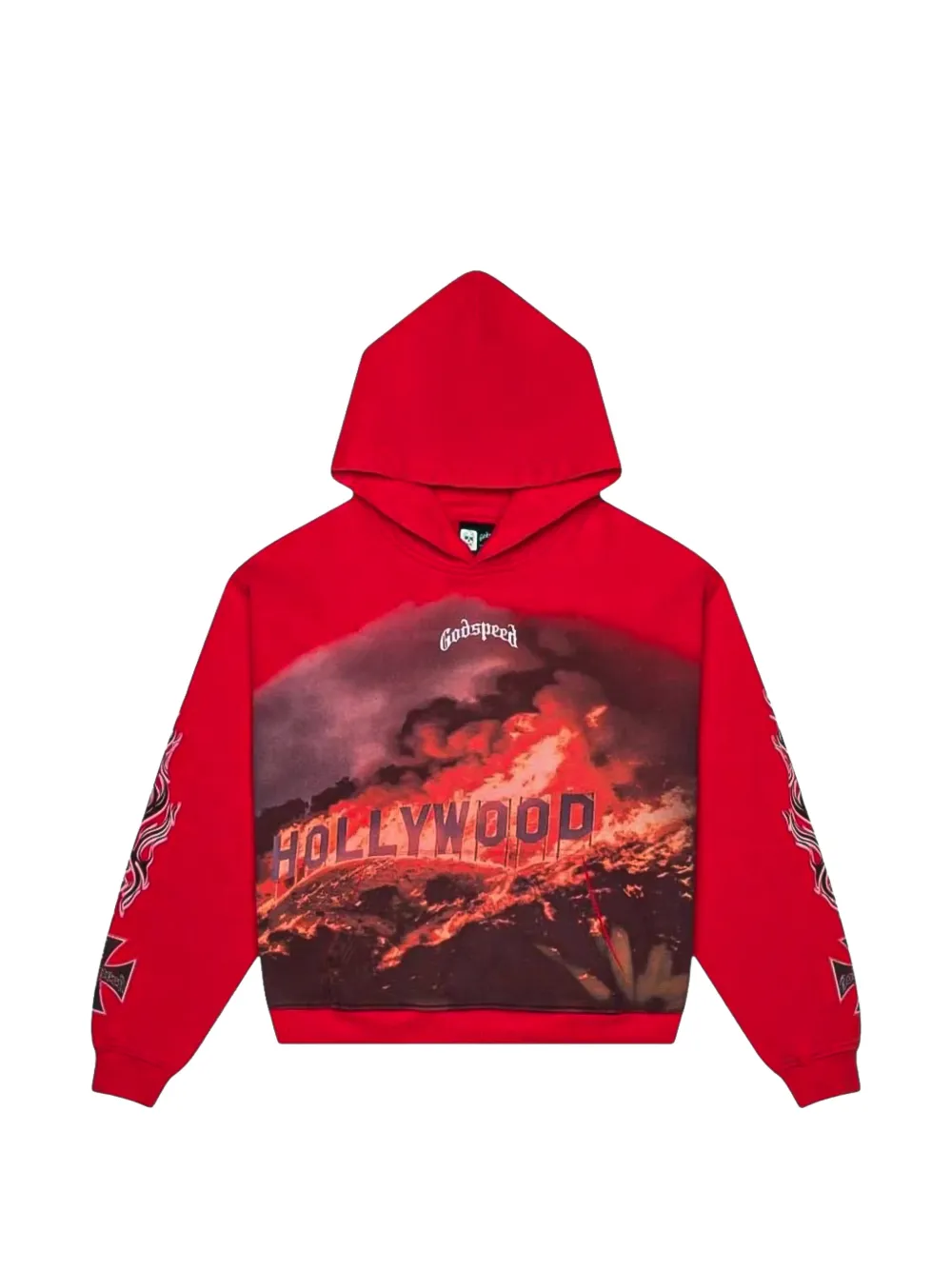 GODSPEED Hollywood Inferno hoodie - Rosso