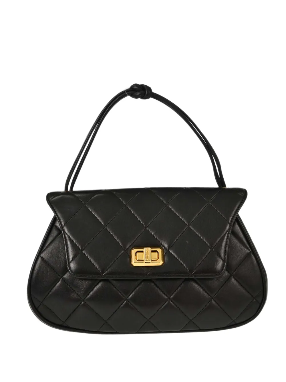 CHANEL Pre-Owned 1994-1996 Mademoiselle Lock quilted top-handle bag - Black