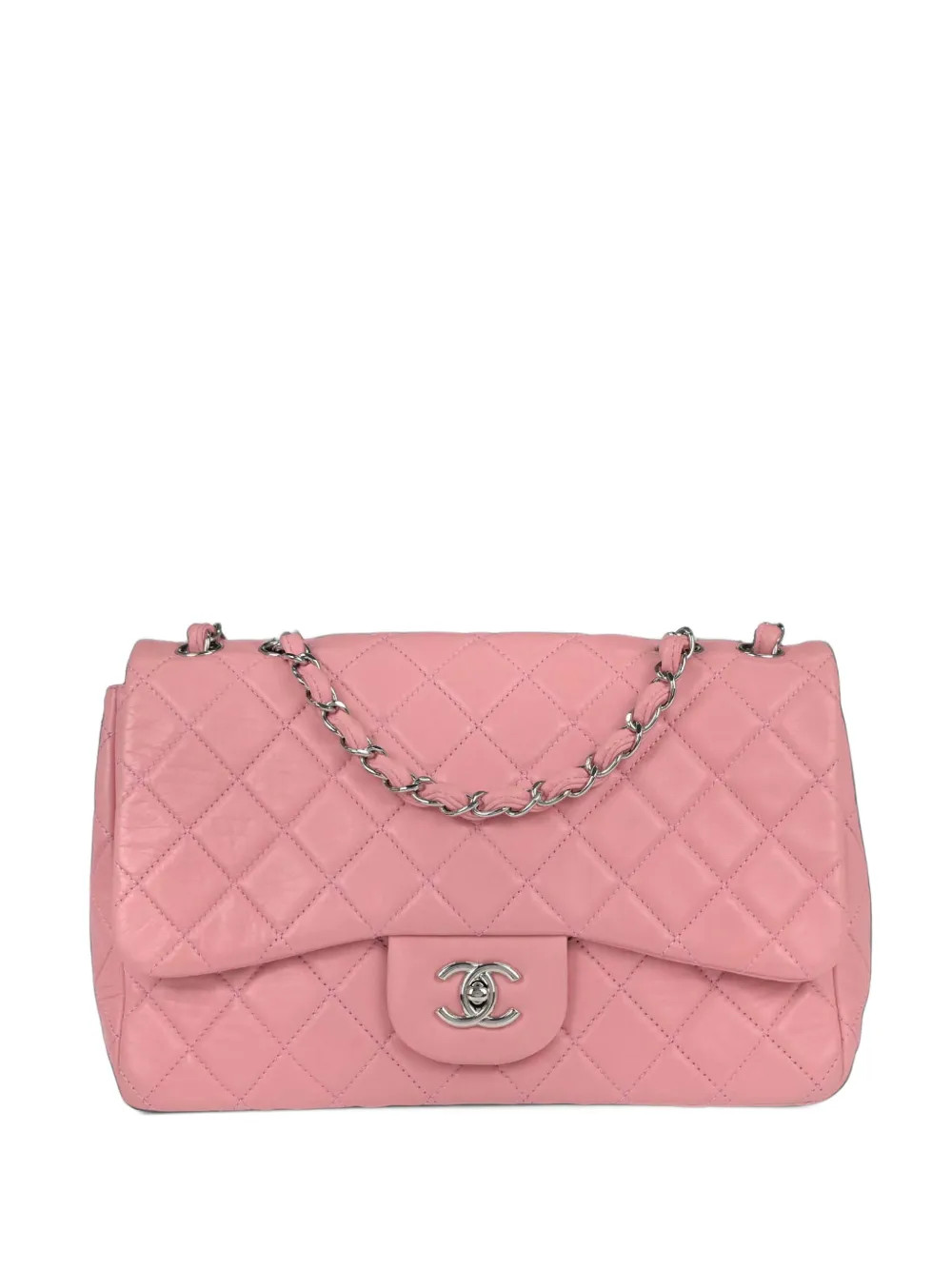 CHANEL Pre-Owned 2008-2009 Jumbo Classic Single Flap shoulder bag - Rosa