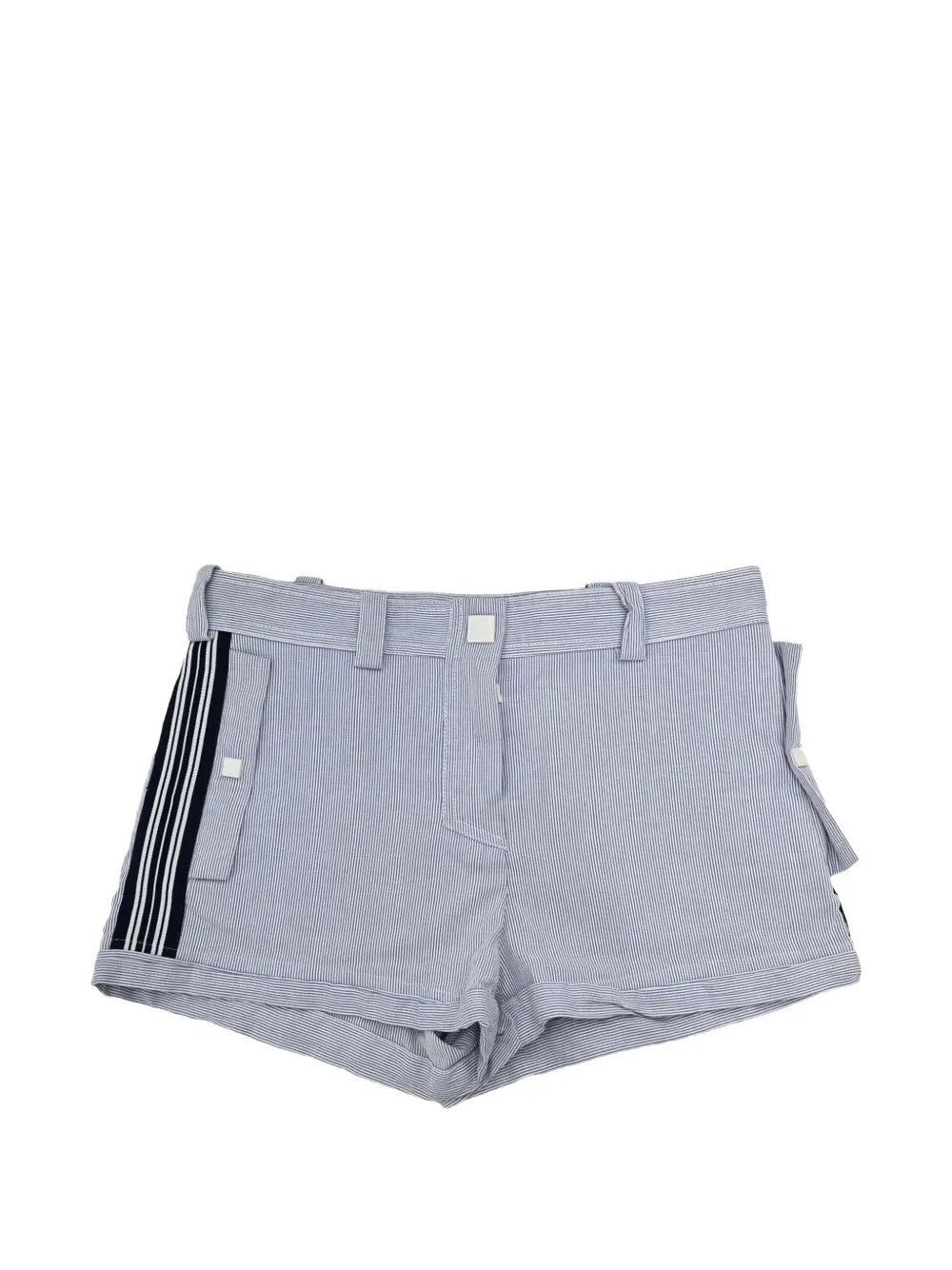 CHANEL Pre-Owned 2008 Sport Line striped shorts - Blue