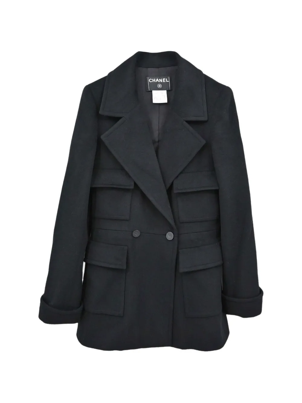 CHANEL Pre-Owned 2001 double-breasted jacket - Schwarz