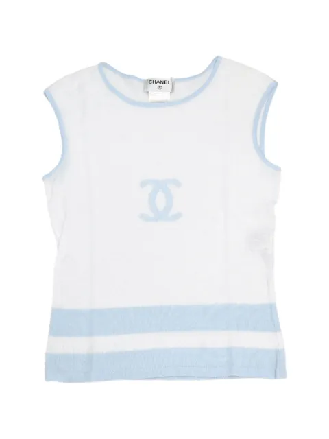 CHANEL Pre-Owned 2000 CC Interlocking tank top