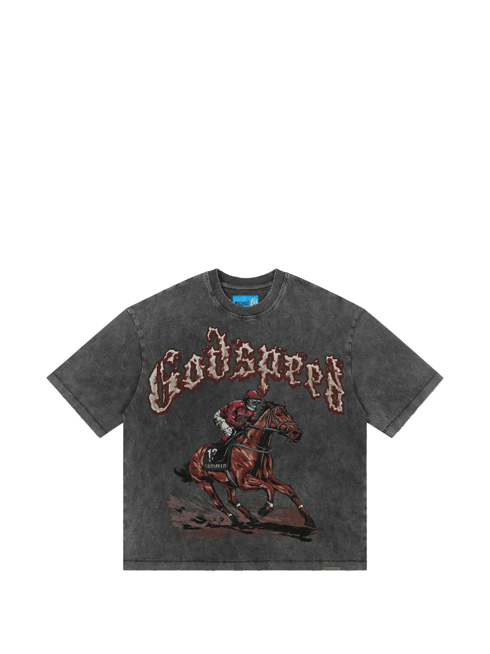 GODSPEED Thoroughbred II graphic-print T-shirt - Grigio
