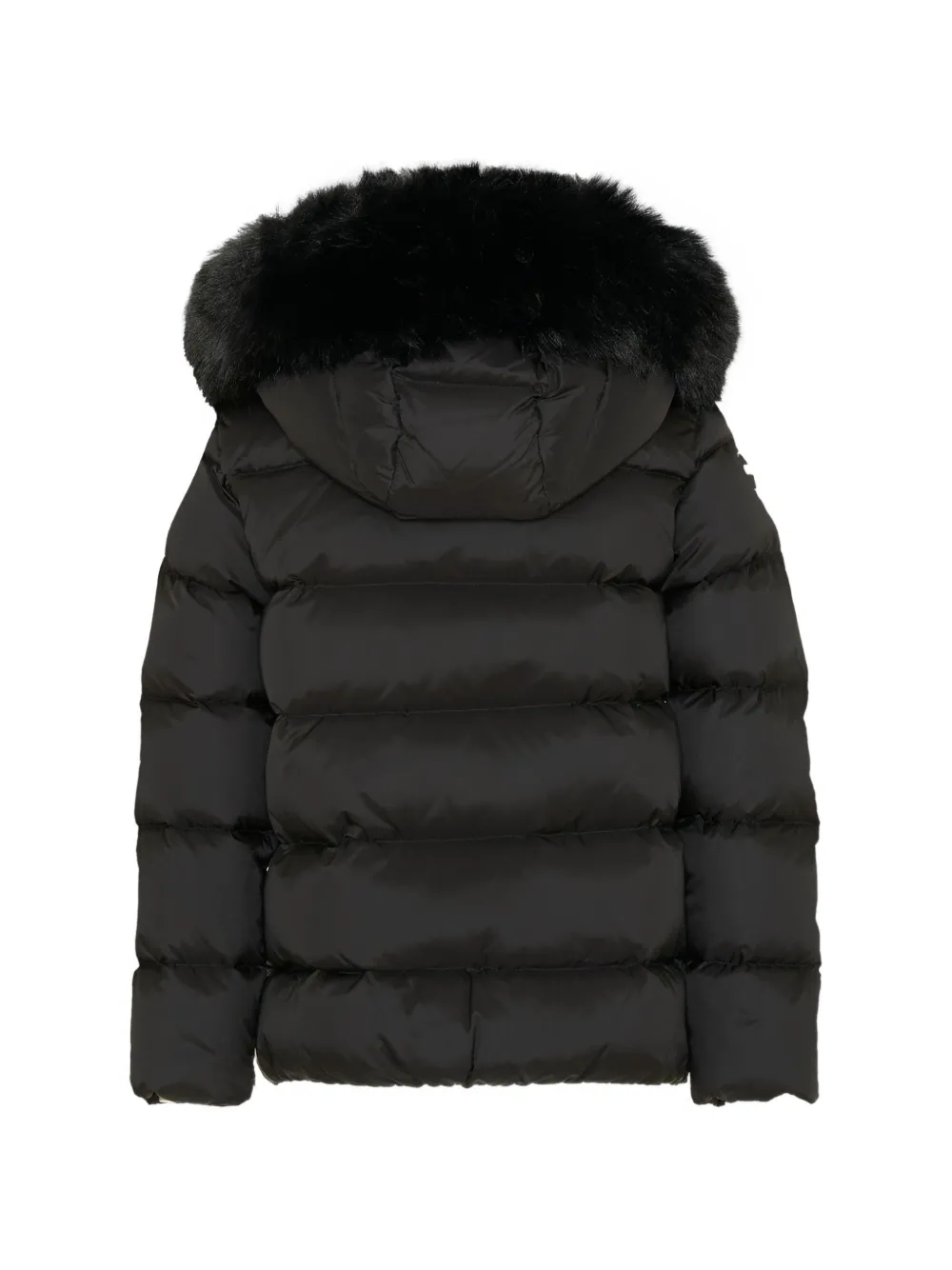 Colmar Kids faux-fur trim quilted jacket Zwart