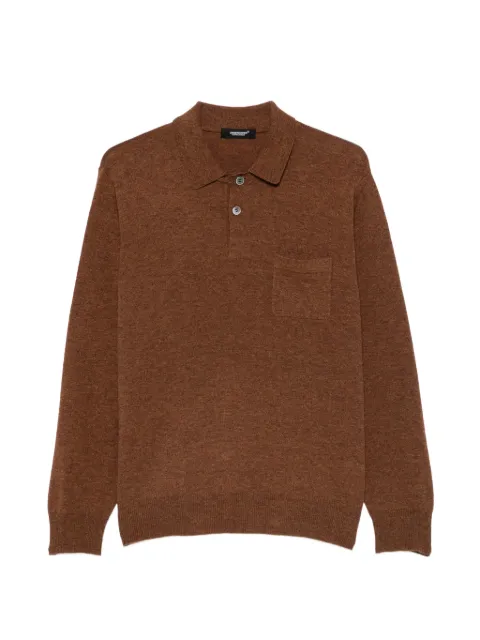 Undercover button-fastening pocket sweater
