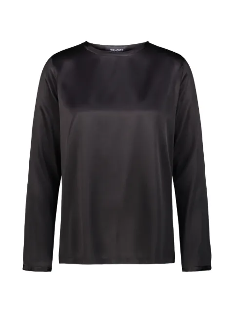 DRHOPE satin-finish silk blouse