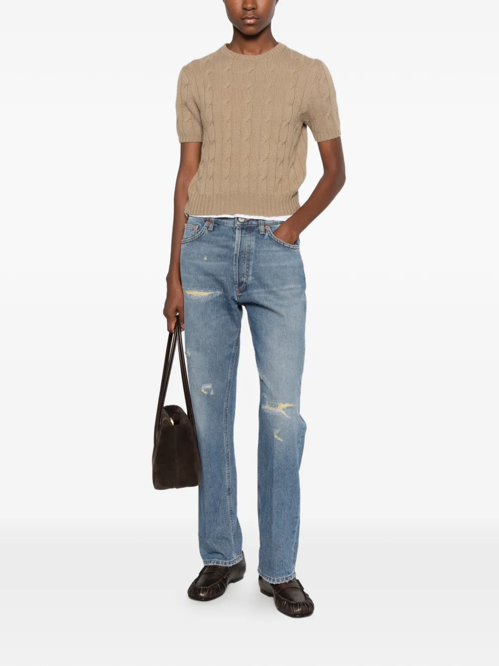 DONDUP cotton jeans Blauw