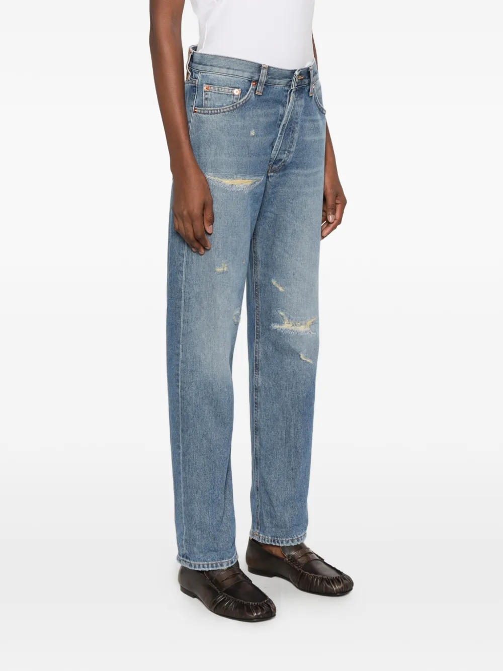 DONDUP cotton jeans Blauw