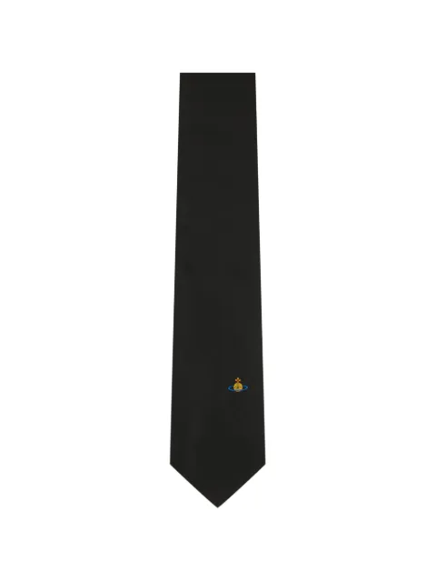 Vivienne Westwood Orb-embroidered silk tie