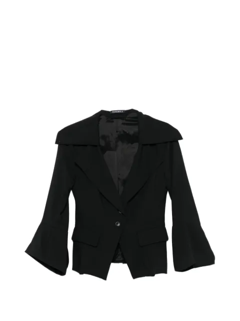 Rundholz bell-sleeve peak-lapel jacket